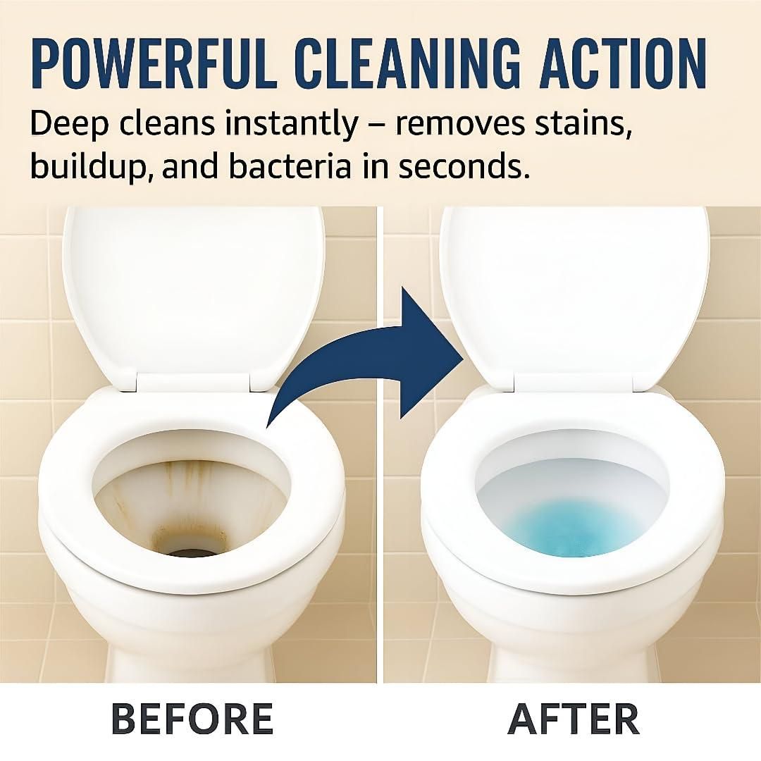 Powerful Toilet Cleaning Powder – Removes Stains & Odor (500g)